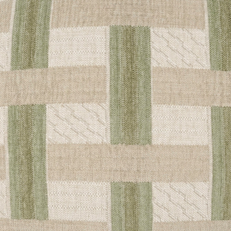 Fraser Square Pillow Cover & Insert, Sage, Square 22"