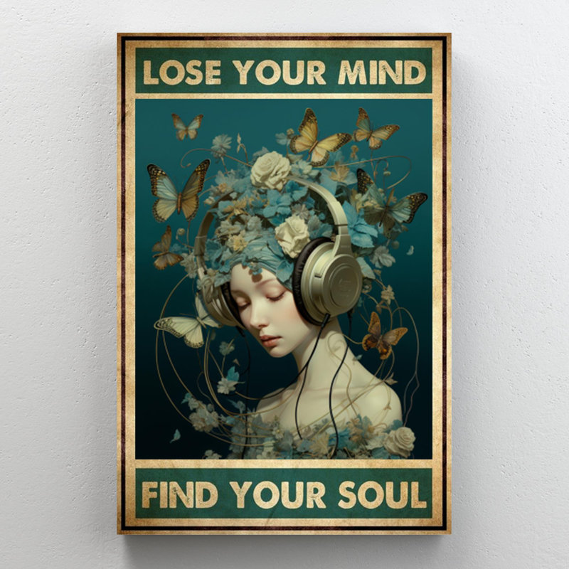 Janazia Music Lose Your Mind 7 sur impression sur toile, H 14 po x l 11 po x P 1,25 po