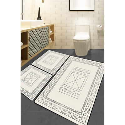 Ensemble de tapis de bain (3 pièces)