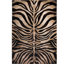 Tapis brun foncé / beige à imprimé animal Poway-23286554