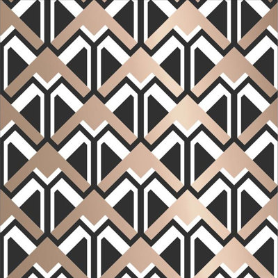 Beau Geometric Metallic Wallpaper Roll
