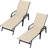 Set of 2 Outdoor Lounge Chairs with 5-Position Adjustable Backrest, PVC-coated polyester Fabric, Metal Frame for Patio, Garden, Poolside, Balcony-1803124532