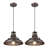 2 Pack 1-Light Industrial Single Pendant Light-987497553