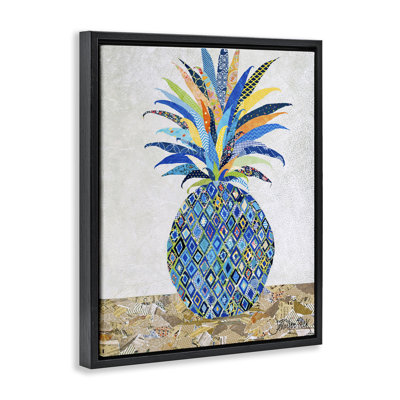 "Mosaique à motif d'ananas" encadré par Jennifer Peck