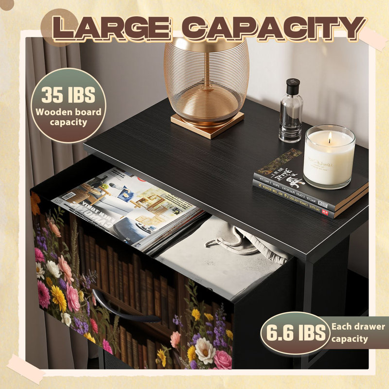 Commode pour chambre à coucher avec 4 tiroirs de rangement Magic