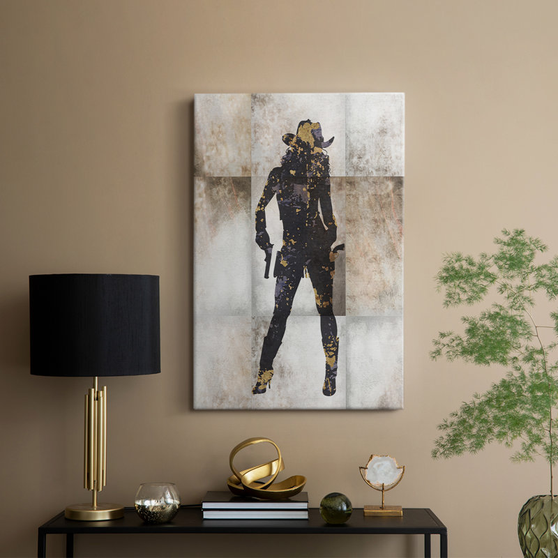 Cowgirl IV - Cavas enveloppés de galerie, H 27 po x l 18 po