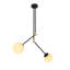 Cobblefield 2 - Light Black/White Sphere Pendant