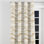Rideaux modernes pour chambre à coucher - Rideau à œillets rayé beige à vagues - 1 panneau