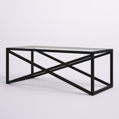 Calix Glass And Steel Coffee Table