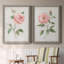 Grandiflora I - Ensemble de 2 peintures sur toile encadrées-1704402014-1704402015