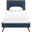 Virginia Platform Bed with Round Splayed Legs-1012535139-1012535140