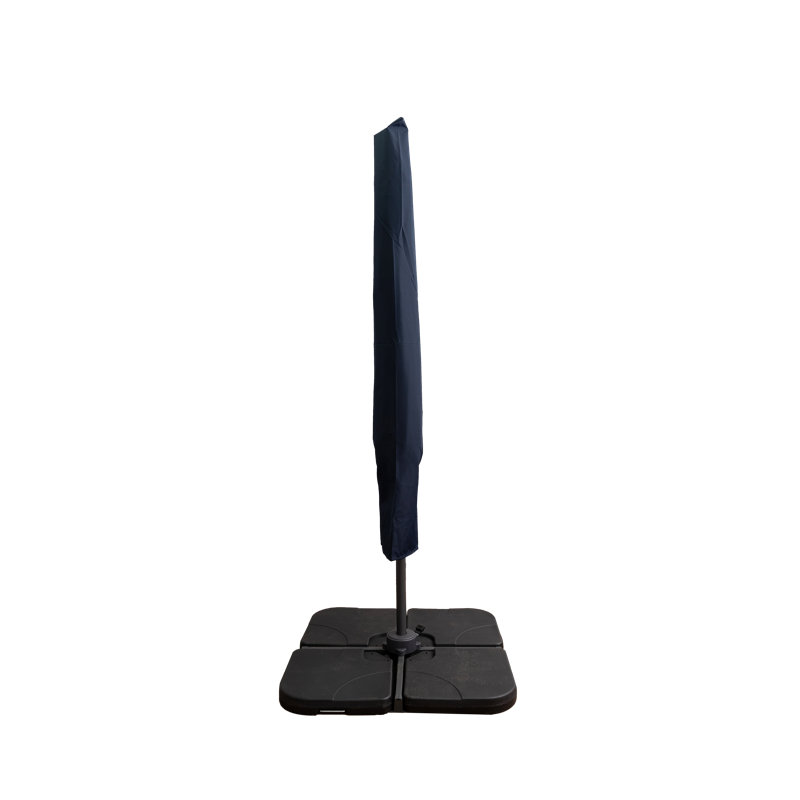 Adesubomi 300cm Lighted Cantilever Parasol, Dark Blue