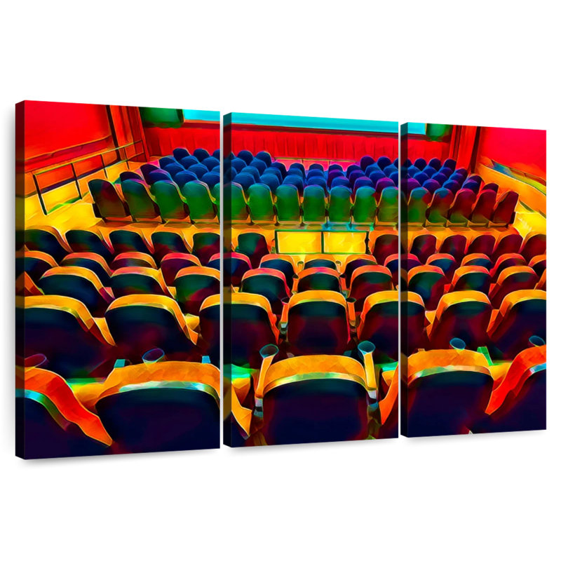 Salle de cinéma Lilie, H 32 po x l 50 po