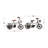 Jaenis Metal Bike Decorative Sculpture with Wood Accents Set-2114546920
