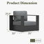 Chaise d'extérieur moderne en aluminium avec coussins-1193183152