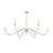 Paquette Mordern Gold 6 Light Chandelier-123223020