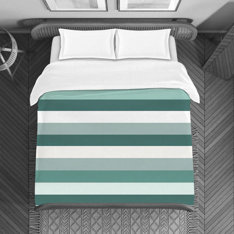 Housse de couette rayée, Housse de couette pour lit simple