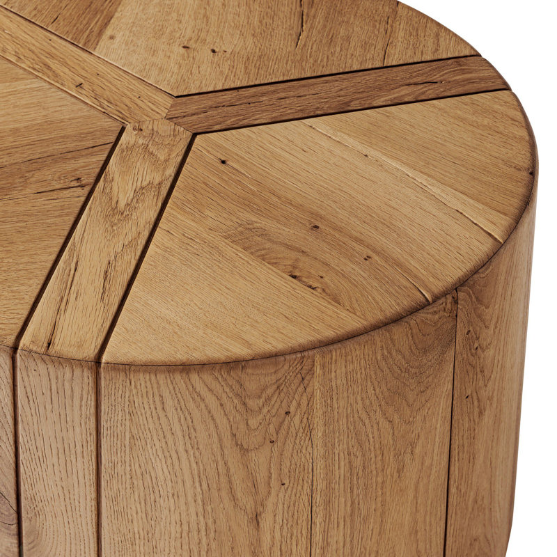 Renan End Table, Reclaimed French Oak