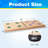 Giant Wooden Dominoes with Multi-Color Dots, 28-Piece Wood Domino Game Set for All Ages-58237306