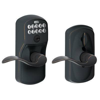 Plymouth Accent Keypad Electronic Door Lever with Trim