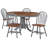 Kaneshiro Solid Wood Top Pedestal Dining Set-524086050-524086049
