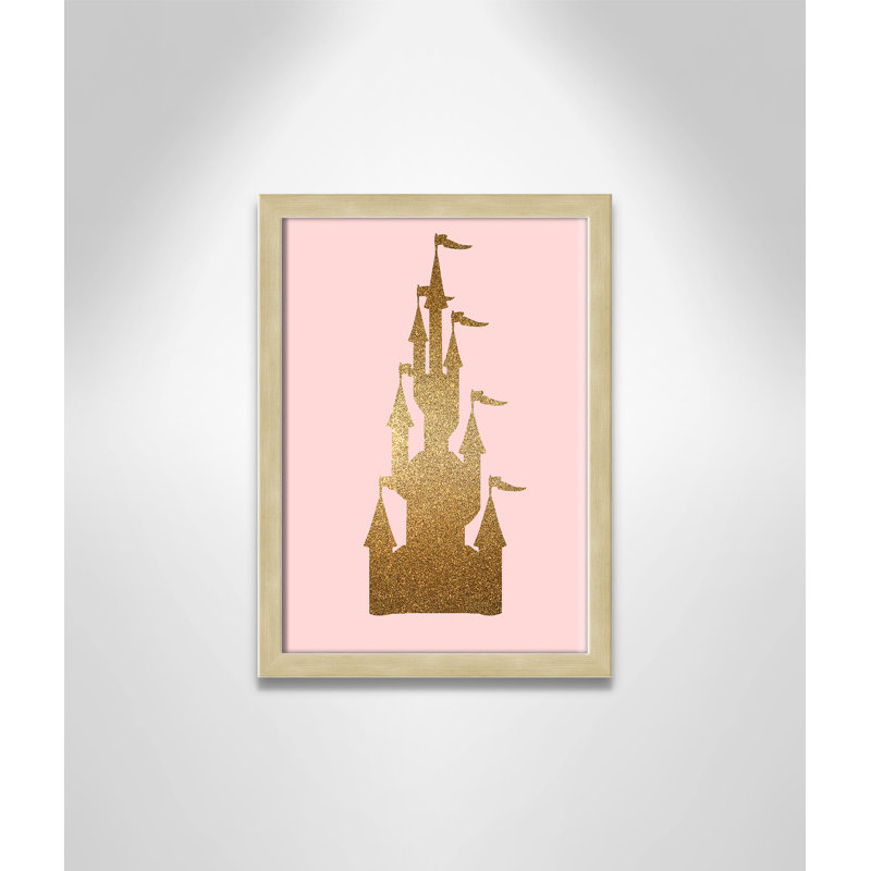 Fairytale 1, impression sur papier, H 14 po x l 11 po x P 1,19 po, Encadré de boîte champagne clair