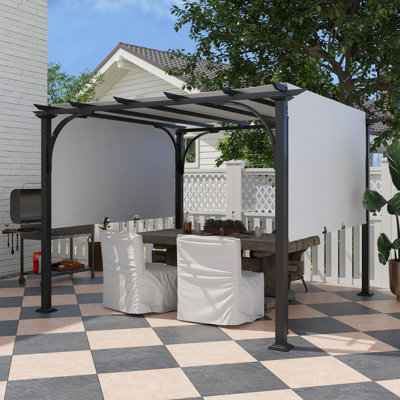 10 Ft. W x 10 Ft. D Steel Pergola