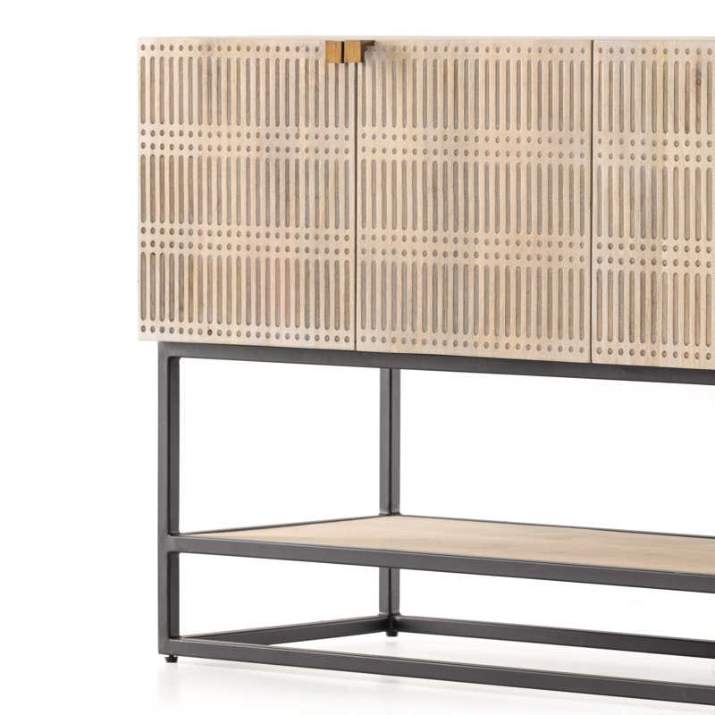 Kelby 56'' W Solid Wood Console Table, Natural