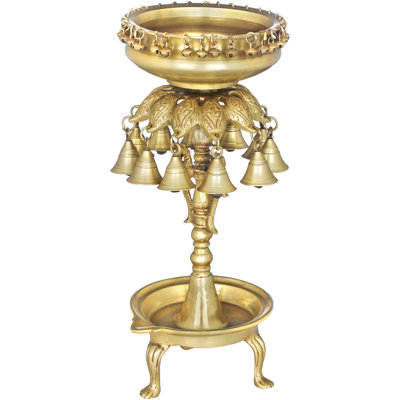 Bougeoir de table en laiton 18 po