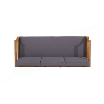 Canapé d'extérieur, design moderne Mid-Century 3 places