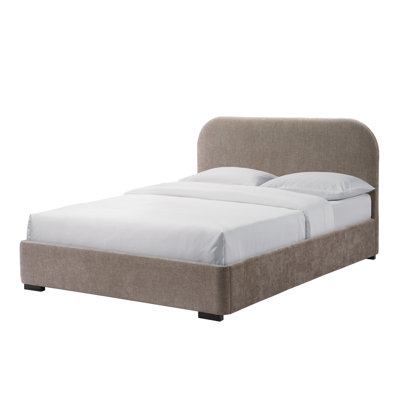 Generic, Solomon Platform Bed, Full, Driftwood