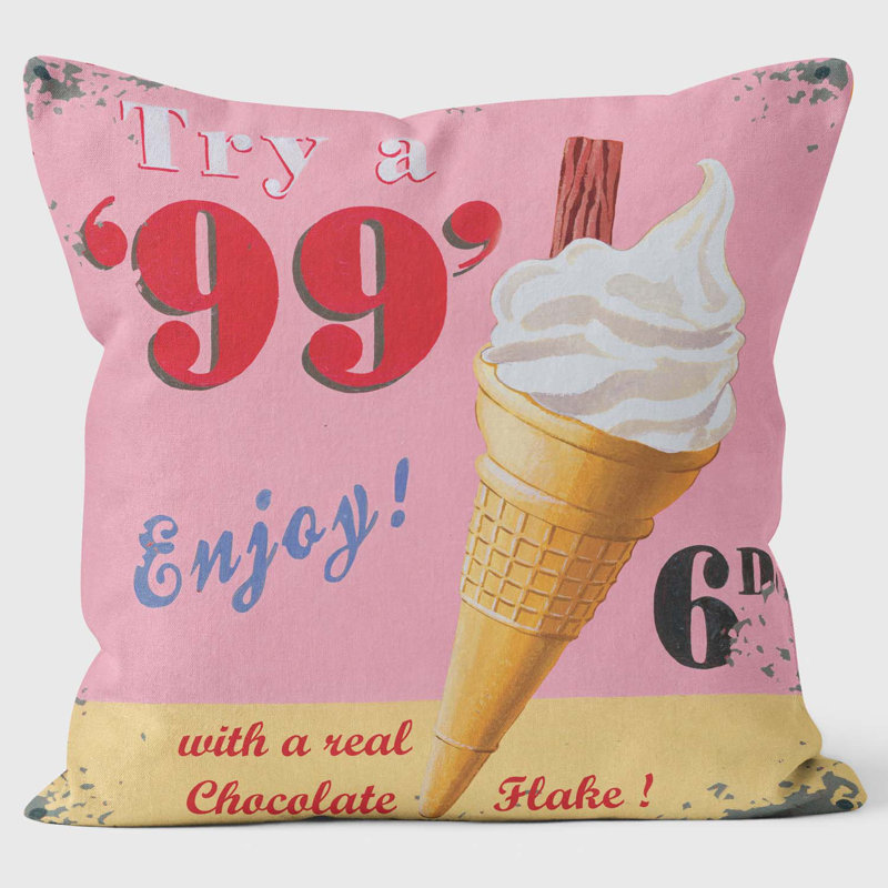 99 Flake - Martin Wiscombe - Art Print Cushion