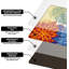 Ensemble de 2 tapis de cuisine rembourrés anti-fatigue colorés / 17,3 po x 30 po + 17,3 po x 47 po -0,4 po