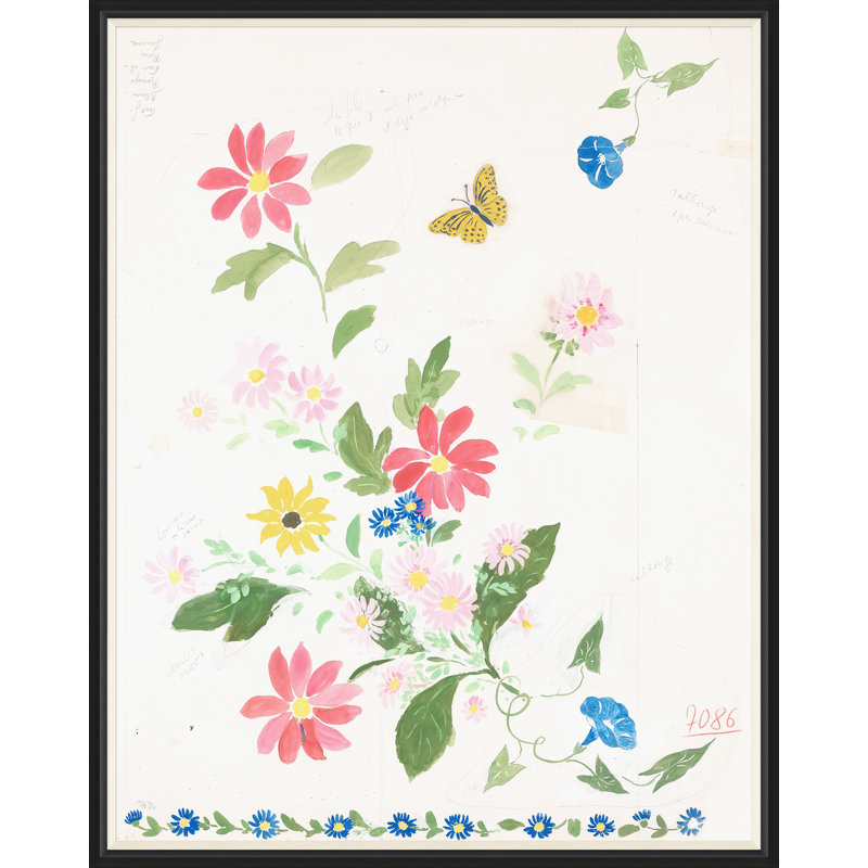 Habitat Naturelle 1 Print by Paule Marrot, Black Framed, 54" H x 43" W x 1.25" D