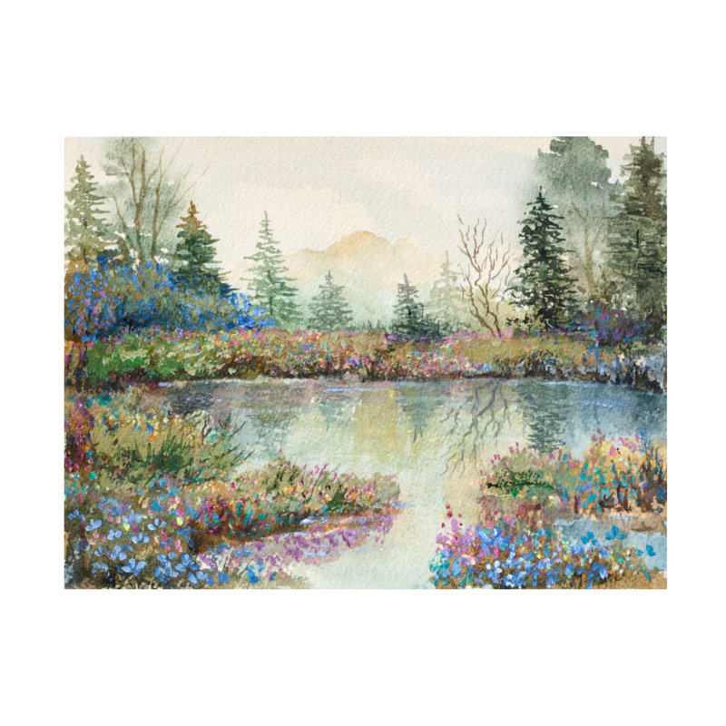 Œuvre d'art sur toile, Flower, H 24 po x l 32 po