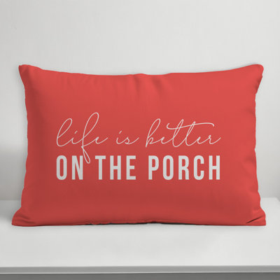 Outdoor Reversible Throw Pillow