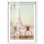 Décoration murale "Peony Pedaler Shadowbox" par Notoriart, cadre blanc, 25 x 37