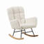 Fauteuil berçant crème blanc Teddy