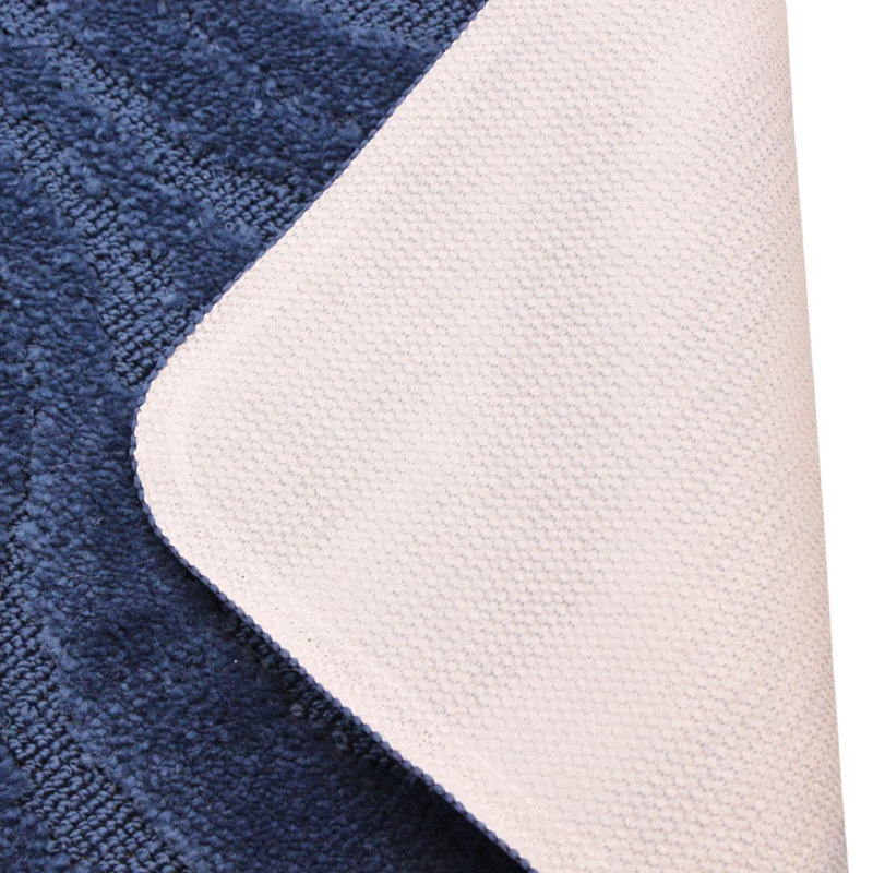 Polypropylene Plastic Bath Mat, Navy