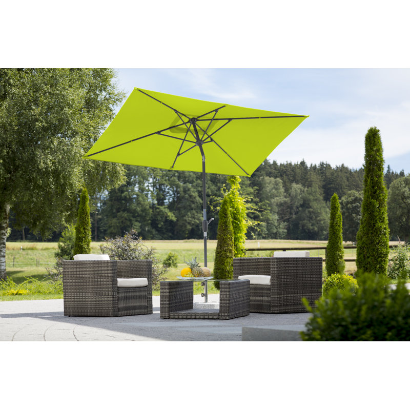 Tunis 2.7m x 1.5m Rectangular Market Parasol, Apple