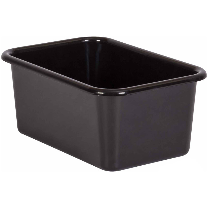 Ensemble de bacs en plastique, Noir, H 7,75 po x l 11,38 po x P 5 po