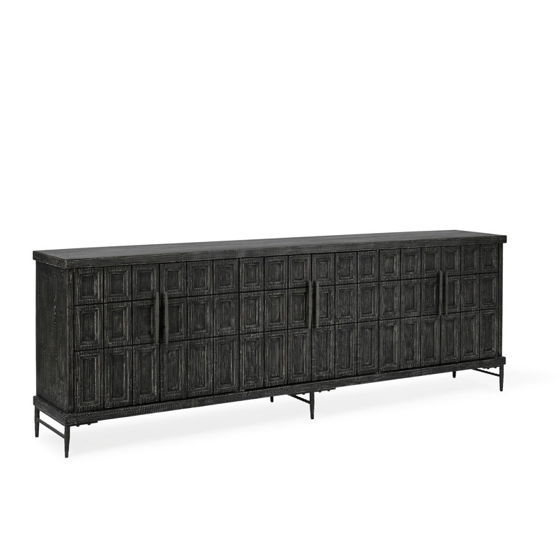 Willmark 106" Sideboard, Timeworn Black