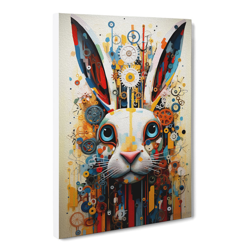 Hare Neo-Plasticism - No Frame Print, 60cm H x 40cm W x 3cm D