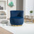 Alphonsine Upholstered Swivel Barrel Chair-605639848