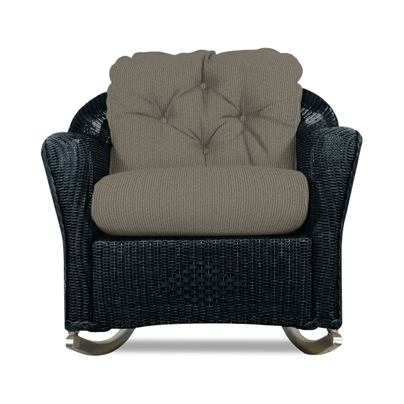 Reflections Outdoor Rocker Chair, Knix Granite, Ebony
