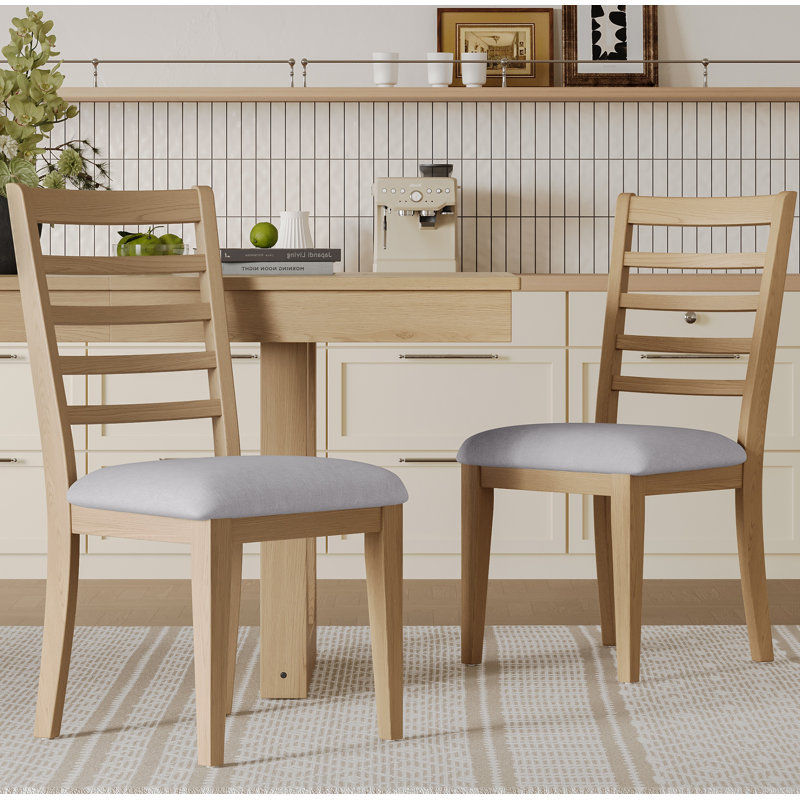 Chaises de salle à manger rembourrées Cohen, Brun, 4