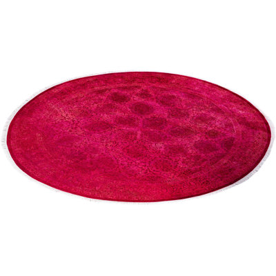 Treniti One-of-a-Kind 5' 1" X 5' 1" New Age Wool Area Rug Pink