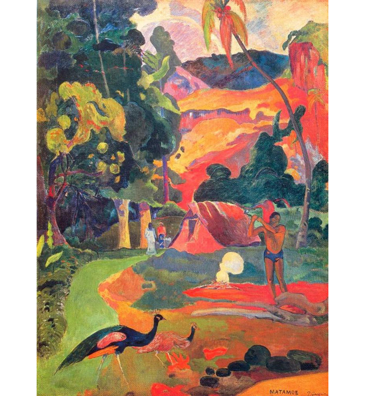Art sur toile tendue avec Lark Manor ™ Gauguin, Paul, Matamoe, H 18 po x l 14 po