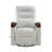 1Pc Swivel Gliding Recliner Faux Leather Upholstered Solid Rubberwood Arms Luxurious Living Room Furniture-1554438100