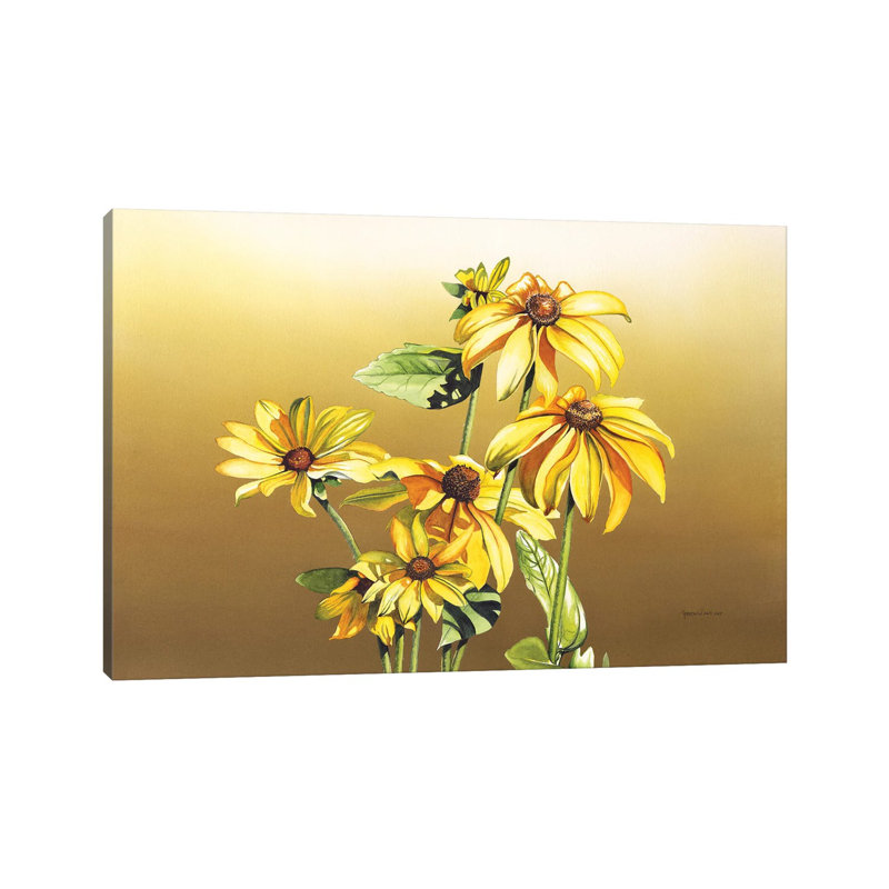 Black Eyed Susan by Christine Reichow - Wrapped Canvas Painting, 152.5 cm H x 101.5 cm W
